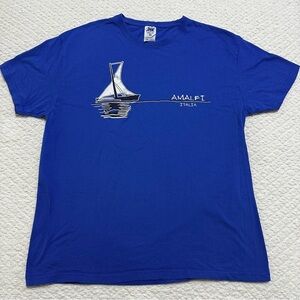 JHK Brand Amalfi, Italia Blue Short Sleeve T-Shirt Size  XL